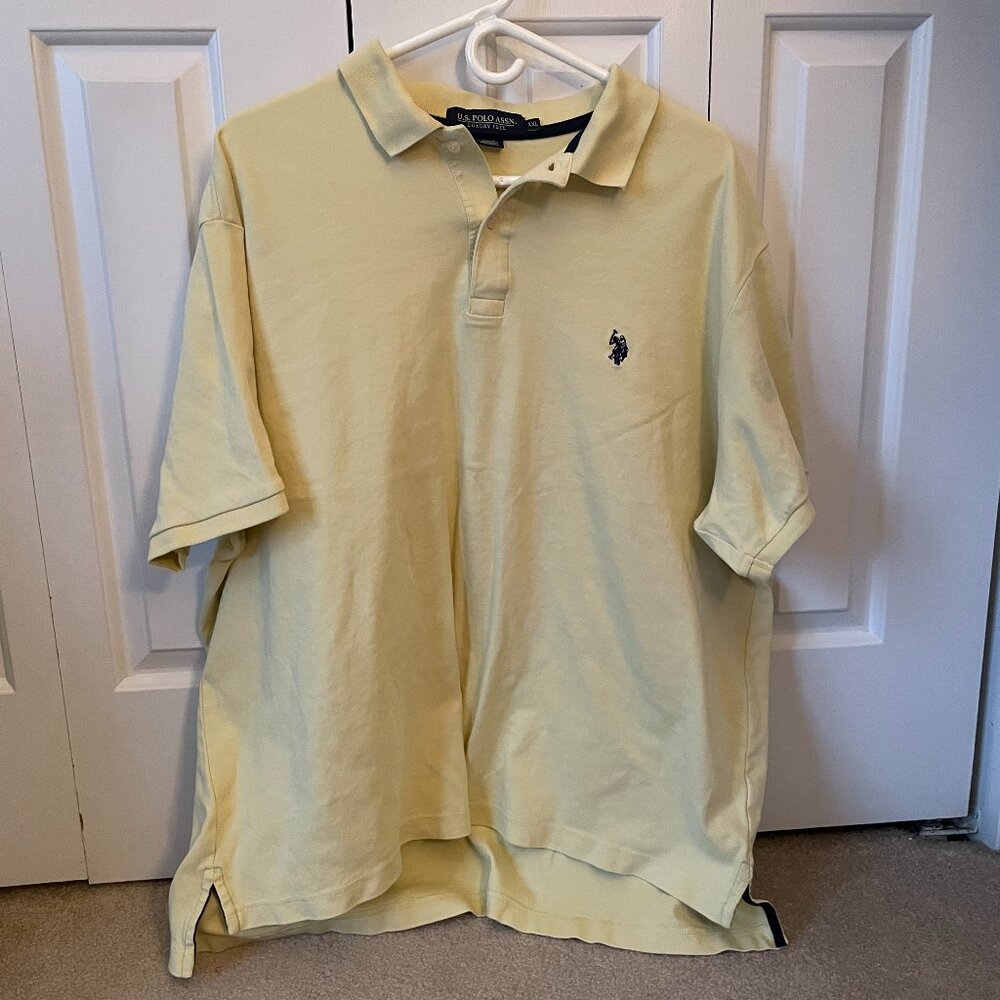 U.S. Polo Assn.‎ Men's XXL Yellow Short Sleeve Polo Shirt Classic Logo